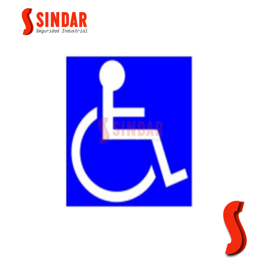 Cartel «Silla de Ruedas» -300X300mm - Sindar